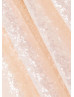 Peach Pink Sequin Tulle V Back Flower Girl Dress
